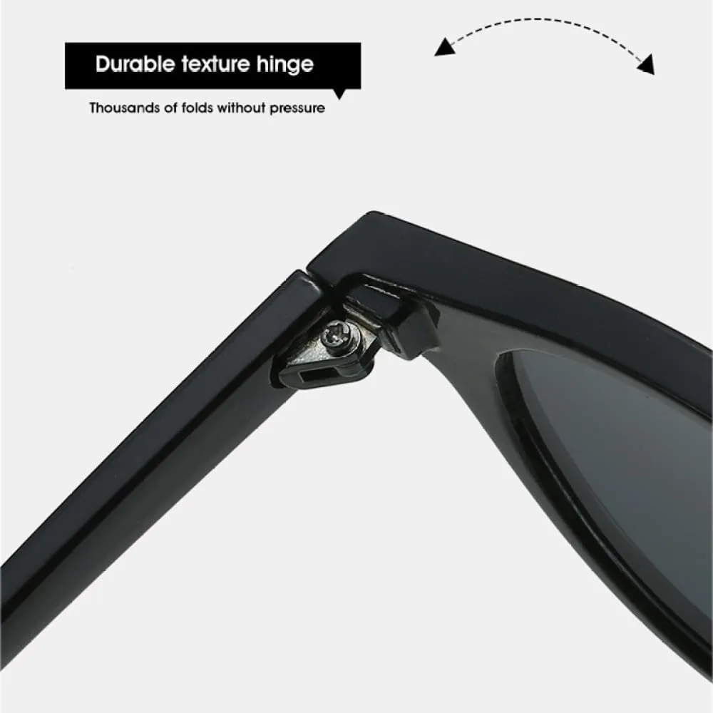 Double Bridges Oval Sunglasses Women Vintage Punk Rivets Men Gradient Mirror Cat Eye Sun Glasses Shades UV400