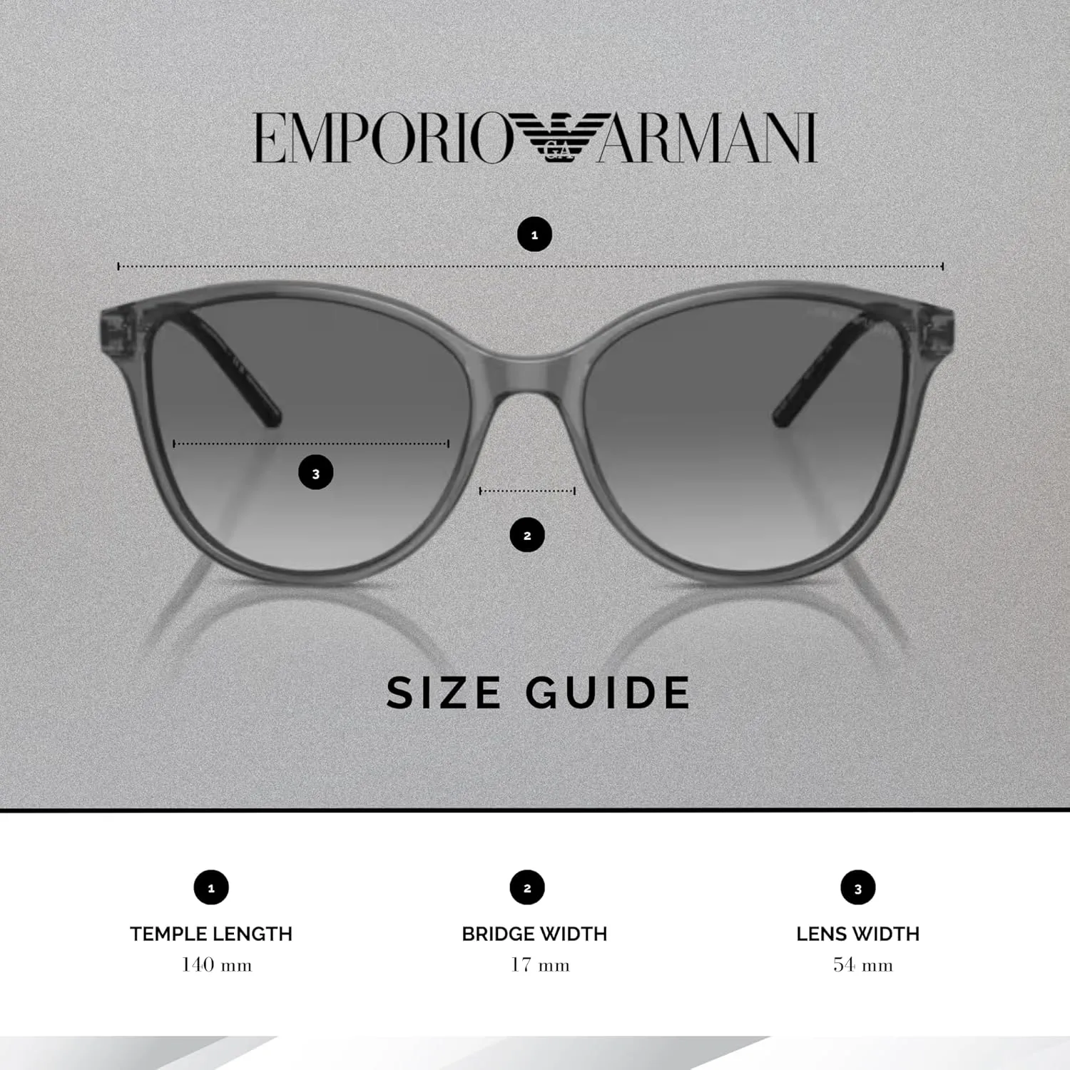 Emporio Armani EA4220 54MM Cat Eye Sunglasses For Women   BUNDLE WIth Designer iWear Complimentary Eyewear Kit