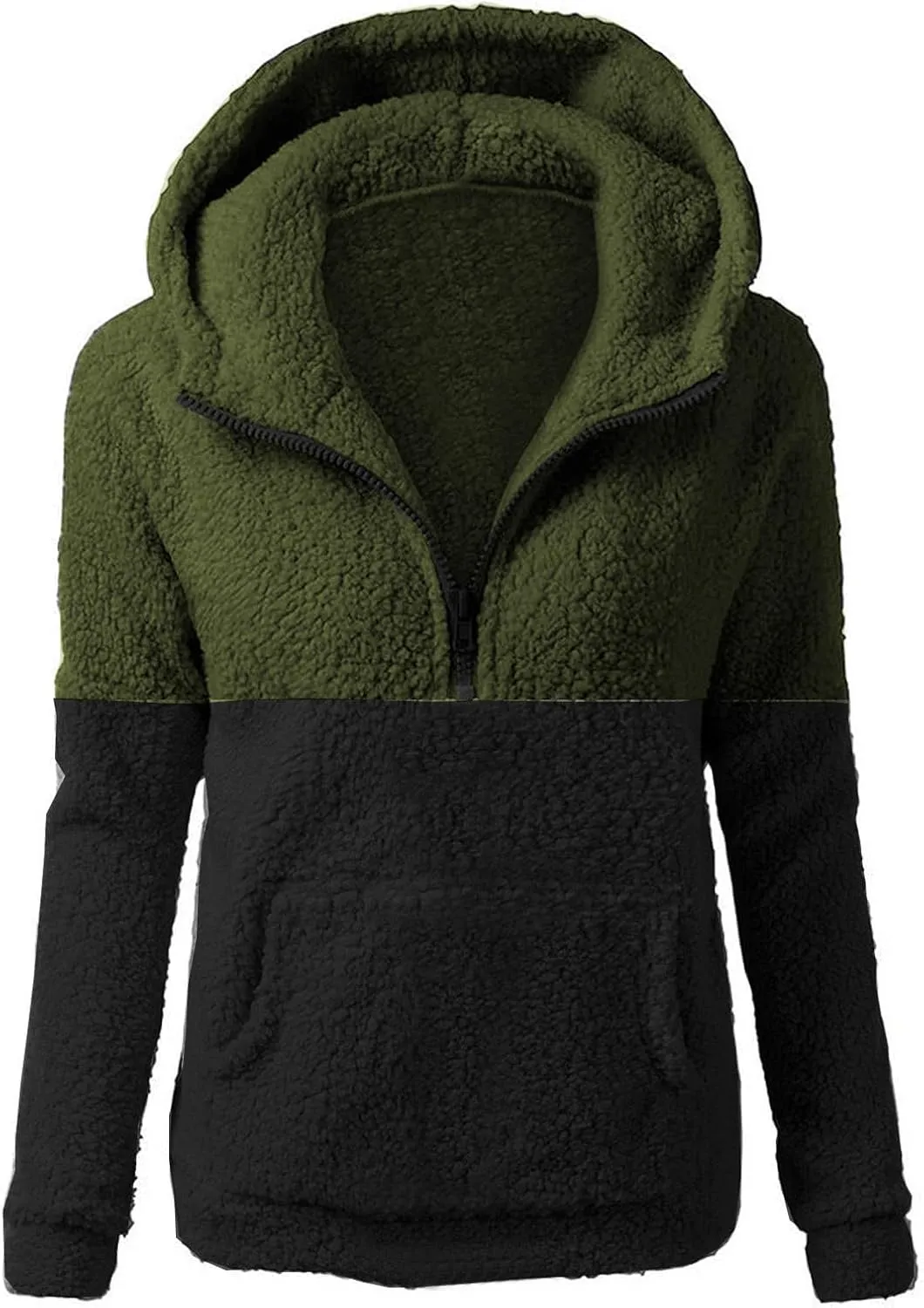 Fall Hoodies For Women Half Zip Up Fleece Sweatshirts Jackets Fall Fashion Pullover Tops Comfy Fall Outwear 2024