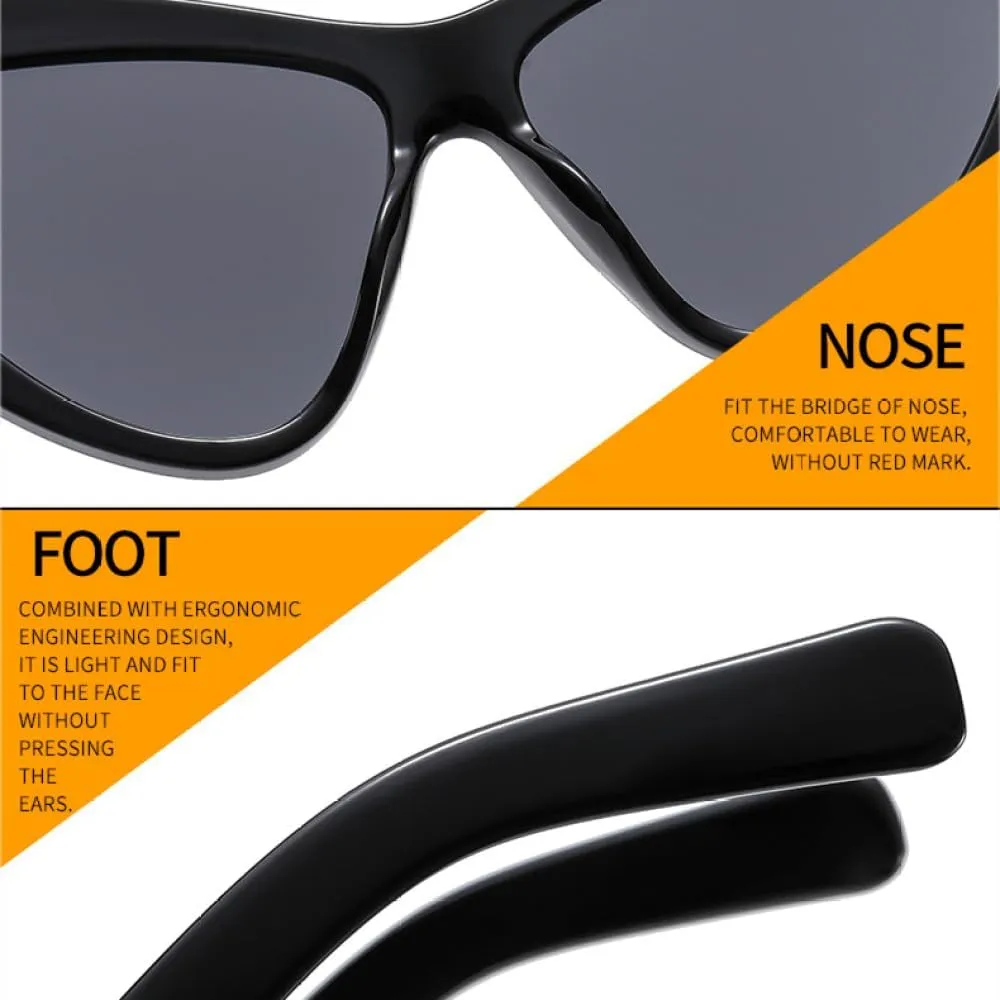 Fashion Cat Eye Gradient Sunglasses Shades UV400 Vintage Green Purple Eyewear Men Trending Sun Glasses