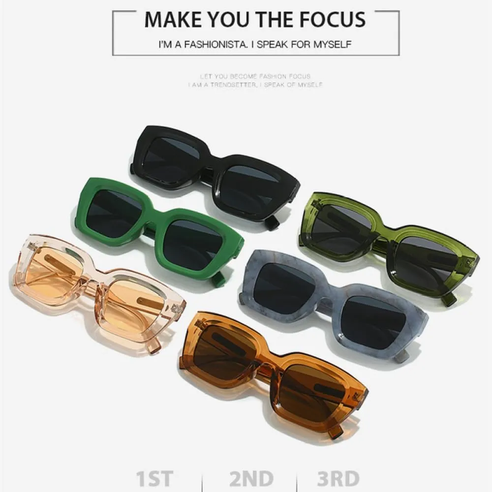 Fashion Cat Eye Sunglasses Women Men PC Black Lens Frame Vintage Simple Style Casual Eyewear UV400