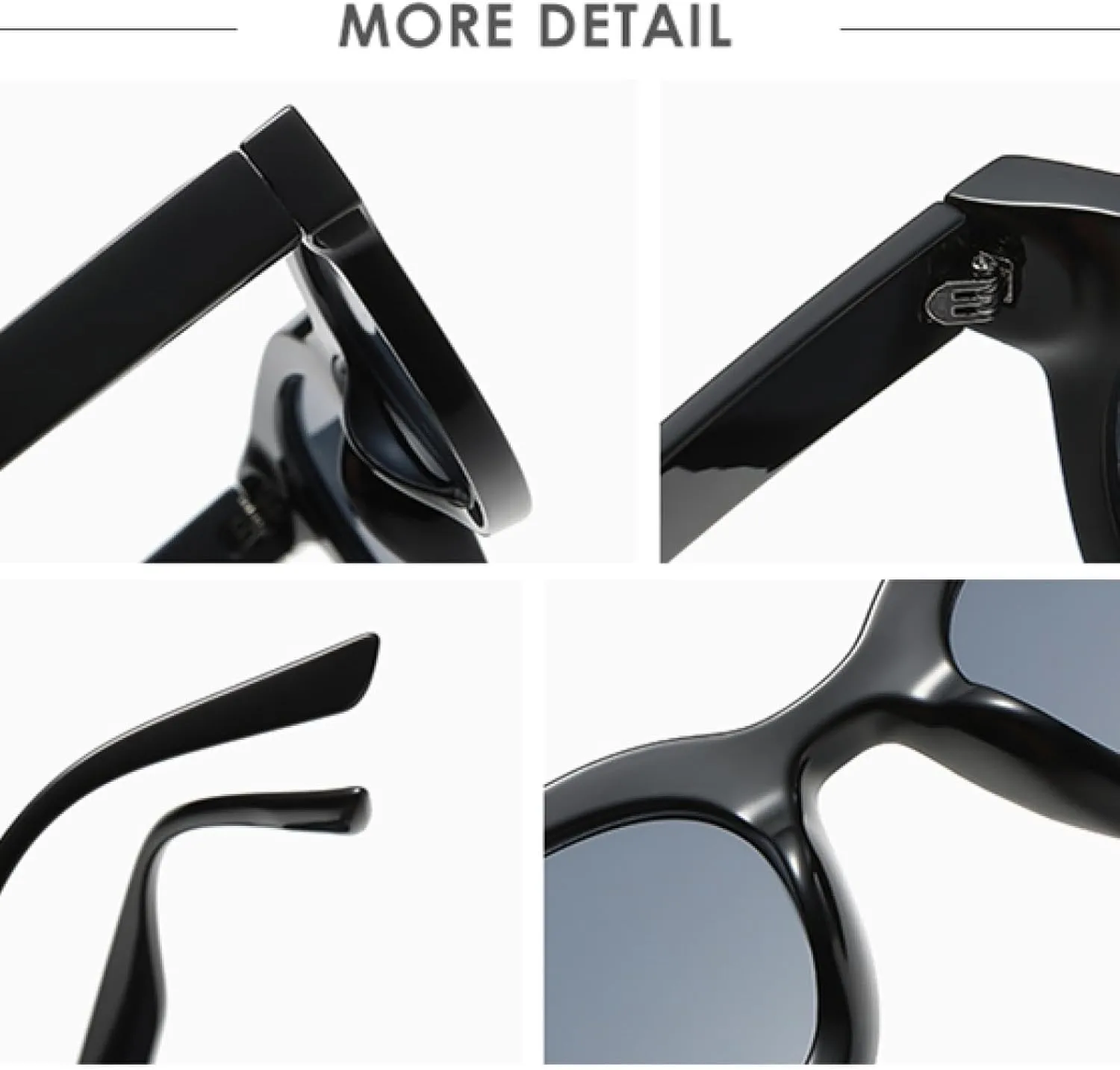 Fashion Classic Retro Oval Frame Thickened Sunglasses Glasses Female