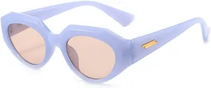 Fashion Punk Oval Sunglasses Women Vintage Cat Eye Sunglasses Men Steampunk Leopard Glasses UV400 Eyewear