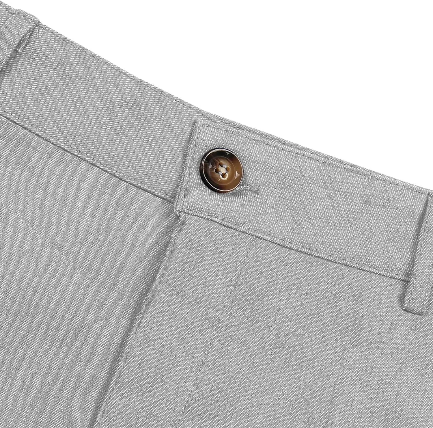 Fashion Stretch Dress Mens Casual Pants Slim Fit Skinny Business Suit Pants Straight Leg Lightweight Golf Trousers