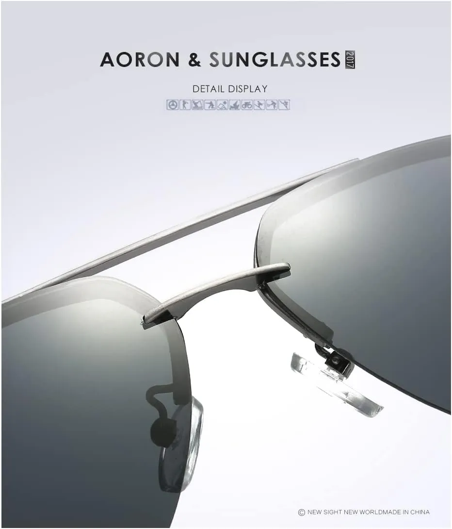 Fashionable Handsome Classic Aviator Sunglasses for Men Women Driving Sun glasses Polarized Lens UV Blocking