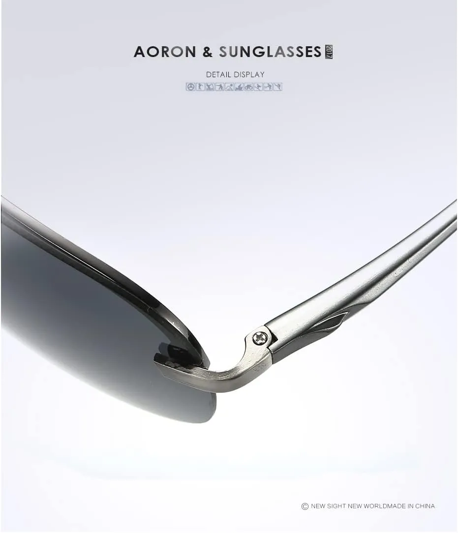 Fashionable Handsome Classic Aviator Sunglasses for Men Women Driving Sun glasses Polarized Lens UV Blocking