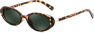 FEISEDY Retro Oval Cateye Sunglasses for Women Men Fashion Small 90s Style Vintage Shades B4180