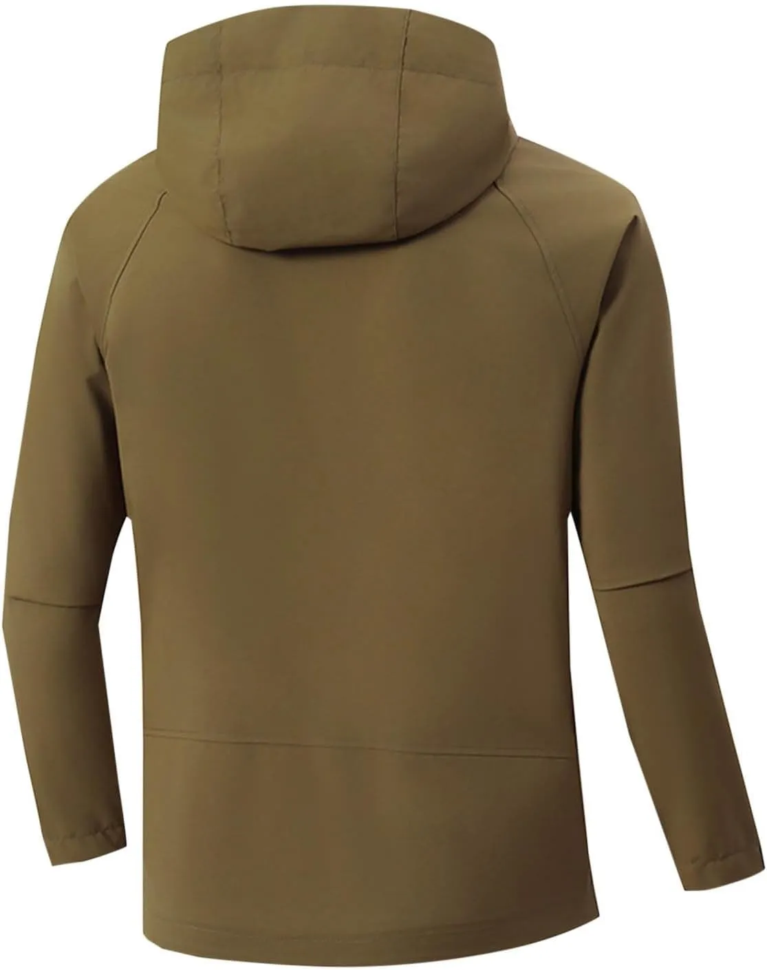 Finelylove Mens Rain Jacket,Windproof Lightweight Windbreaker Outdoor Softshell Rain Coat Mens Rain Jackets With Hood