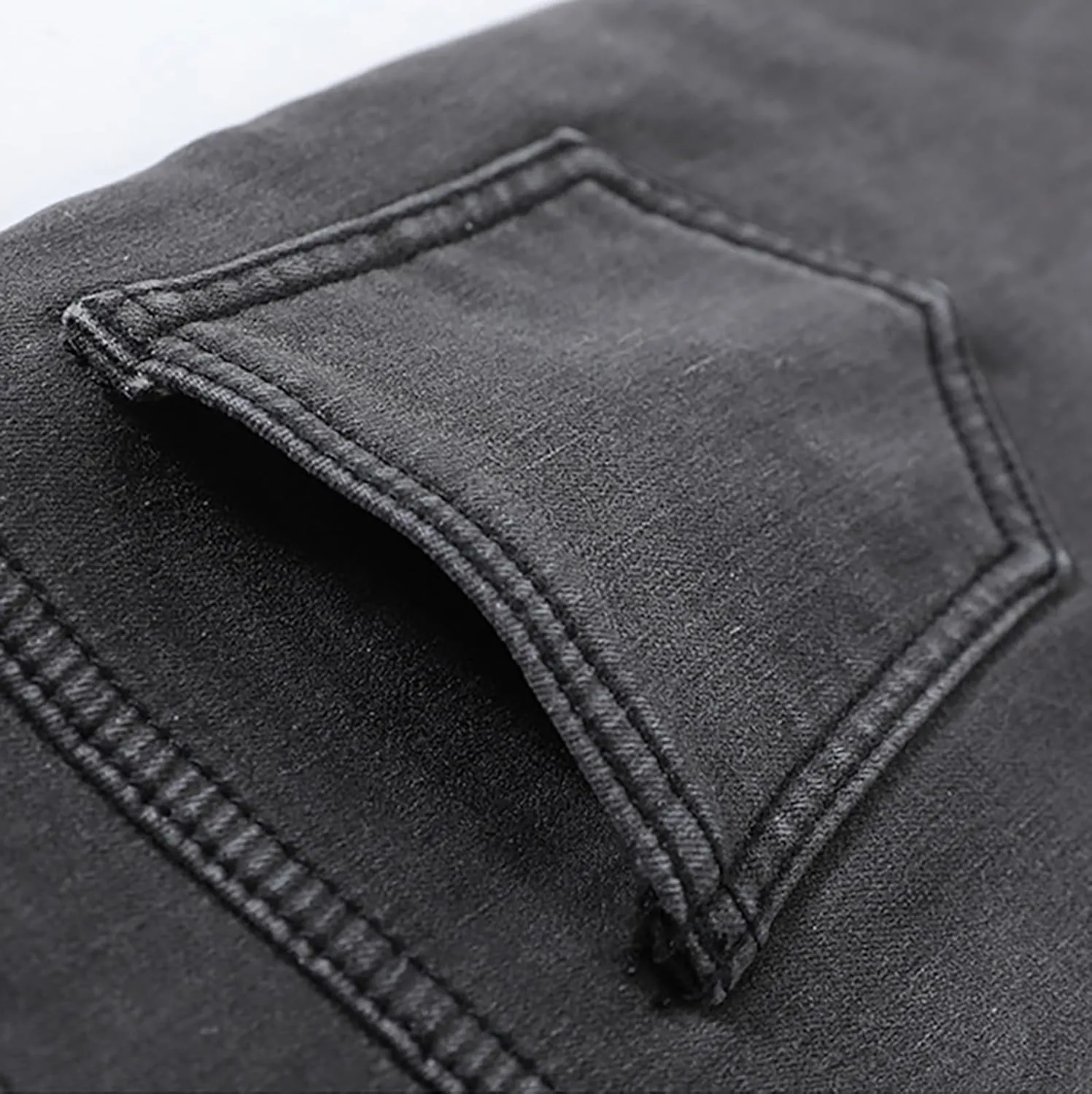 Fleece Lined Jeans Women High Rise Thicken Stretch Skinny Denim Pants Thermal Flannel Winter Jeans Jeggings 2024