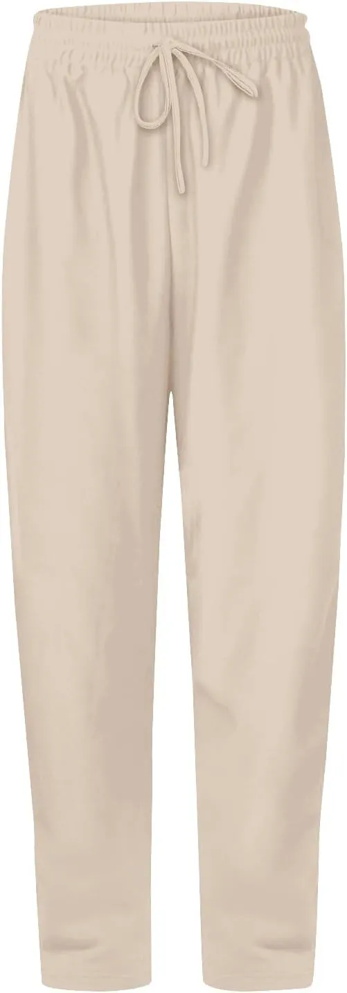 Fleece Lined Sweatpants Women Tall with Pocket Solid Color Trousers Stretchy Flowy Pants for Women High Rise Pants