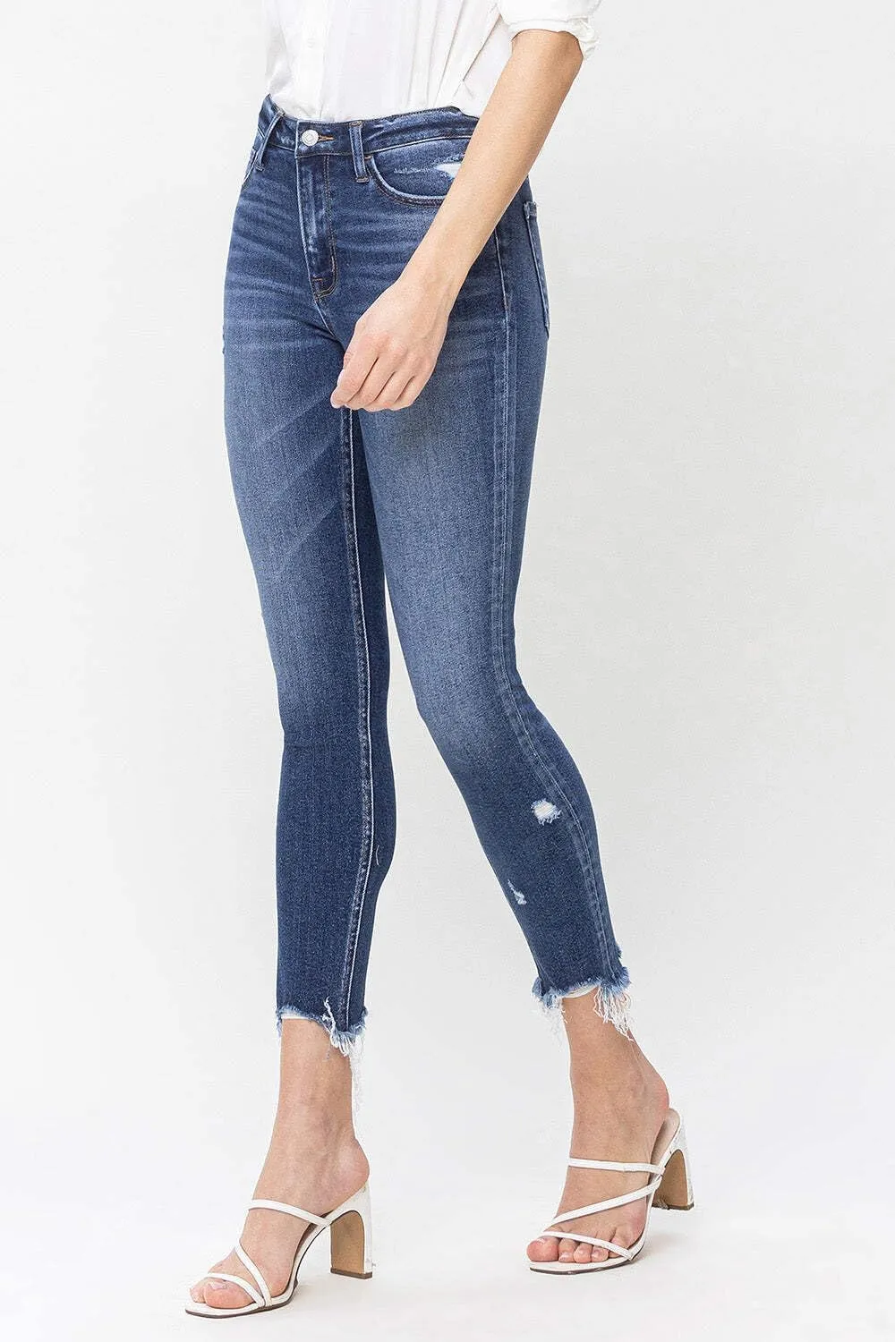 Flying Monkey - High Rise Crop Skinny Jeans - F5238