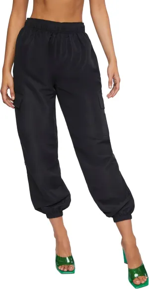 Forever 21 Women's High-Rise Cargo Joggers