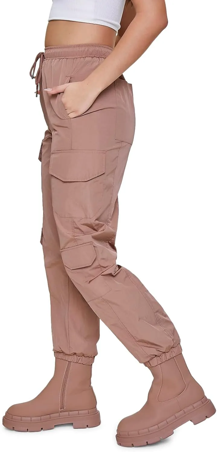 Forever 21 Women's Windbreaker Cargo Joggers