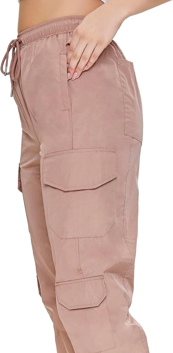 Forever 21 Women's Windbreaker Cargo Joggers