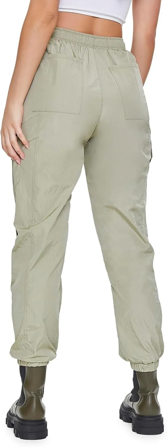 Forever 21 Women's Windbreaker Cargo Joggers