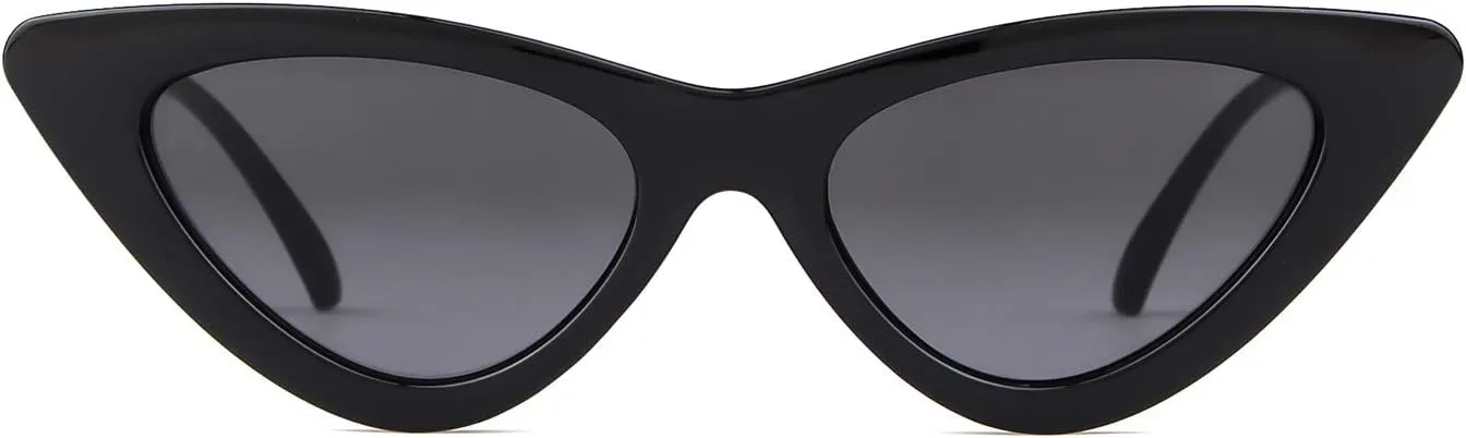 GIFIORE Retro Vintage Cat Eye Sunglasses for Women Trendy Narrow Cateye Frame Sun Glasses