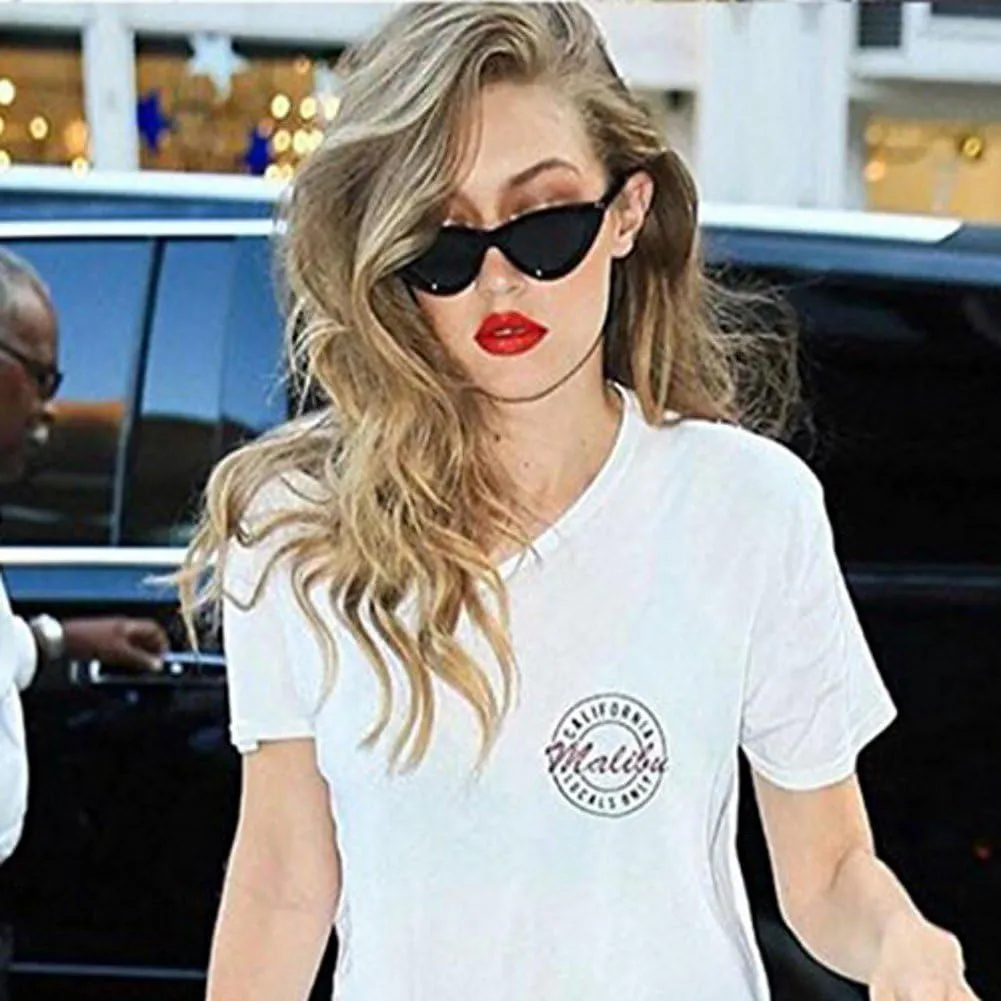 GIFIORE Retro Vintage Cat Eye Sunglasses for Women Trendy Narrow Cateye Frame Sun Glasses