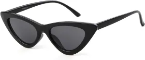 GIFIORE Retro Vintage Cat Eye Sunglasses for Women Trendy Narrow Cateye Frame Sun Glasses