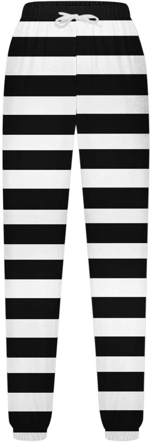 Girls Baggy Colorblock Sweatpants Comfy Elastic Waist Drawstring Kids Casual Joggers Pants with Pockets Size 3-14 Years