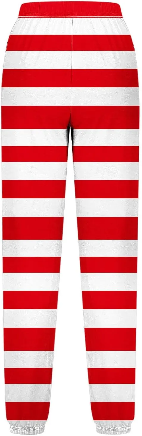 Girls Baggy Colorblock Sweatpants Comfy Elastic Waist Drawstring Kids Casual Joggers Pants with Pockets Size 3-14 Years