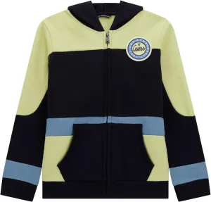 GUESS Boys' Eco Long Sleeve Zip-up Hooded Sweatshirt