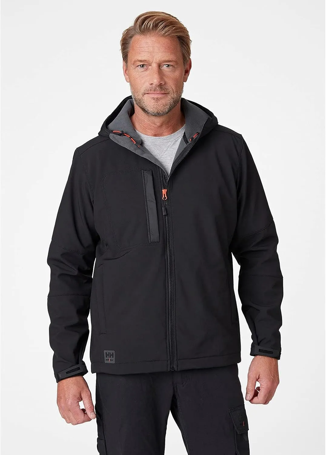 Helly-Hansen Kensington Hooded Softshell Jackets for Men with Durable Waterproof Membrane and Chest, Inside, and Hand Pockets