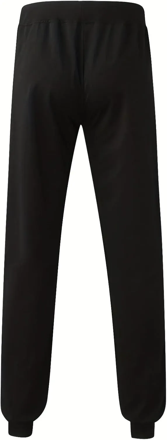 High Waisted 2024 Mens Sweatpant Fleece Lined Baggy Workout Athletic Joggers Pant Trendy Loose Baggy Lounge Bottoms