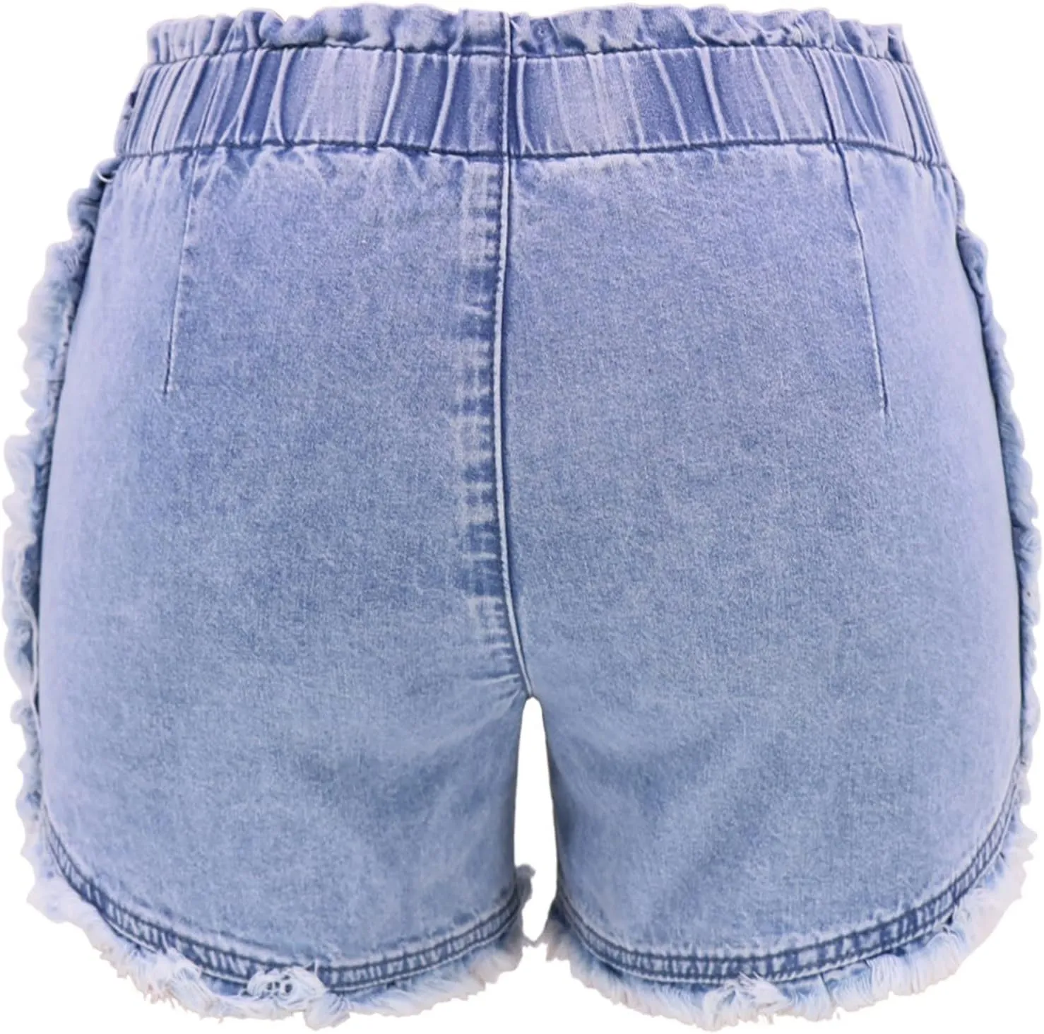 Jean Shorts Women Casual High Waisted Womens Denim Shorts Frayed Raw Hem Stretchy Shorts for Women