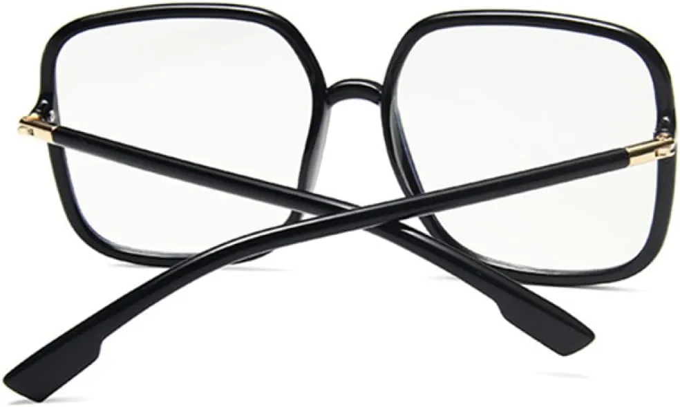 large frame transparent women sunglasses male lady sun glasses plain face