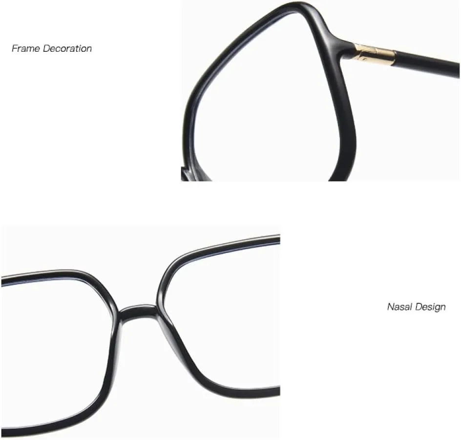 large frame transparent women sunglasses male lady sun glasses plain face