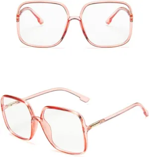 large frame transparent women sunglasses male lady sun glasses plain face