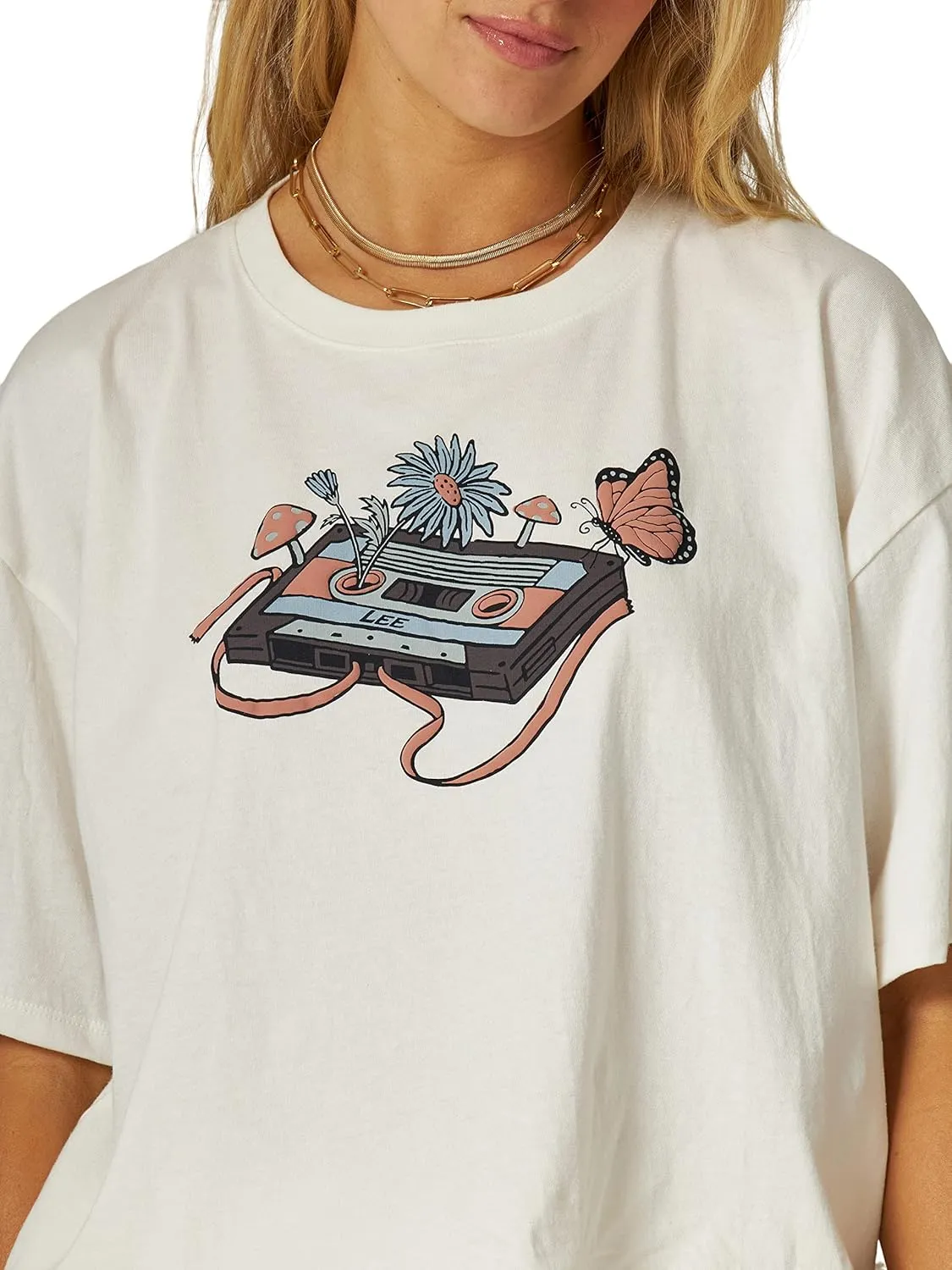 Lee Women's Boxy Crop Graphic T-Shirt