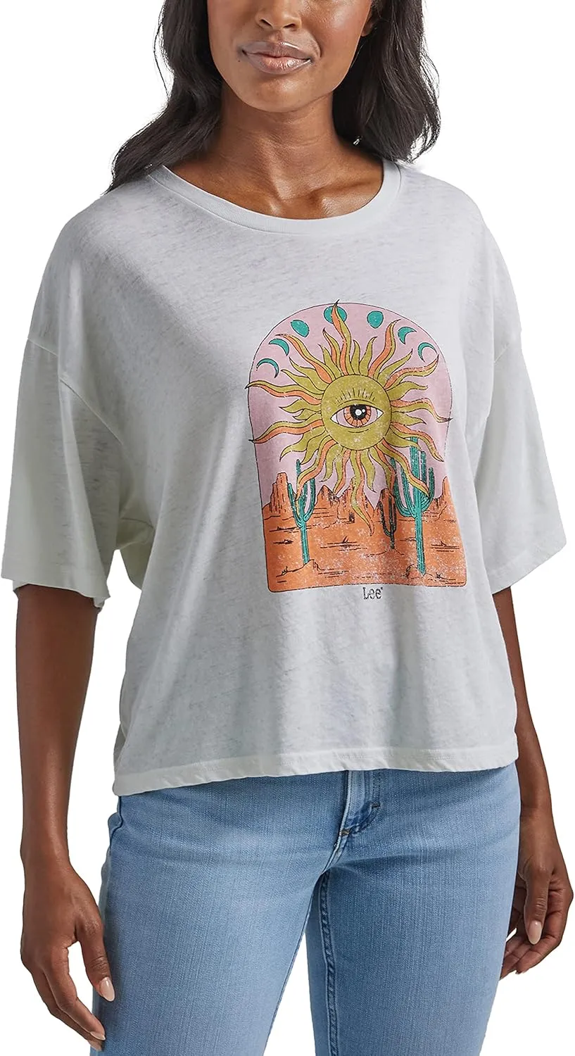 Lee Women's Boxy Crop Graphic T-Shirt