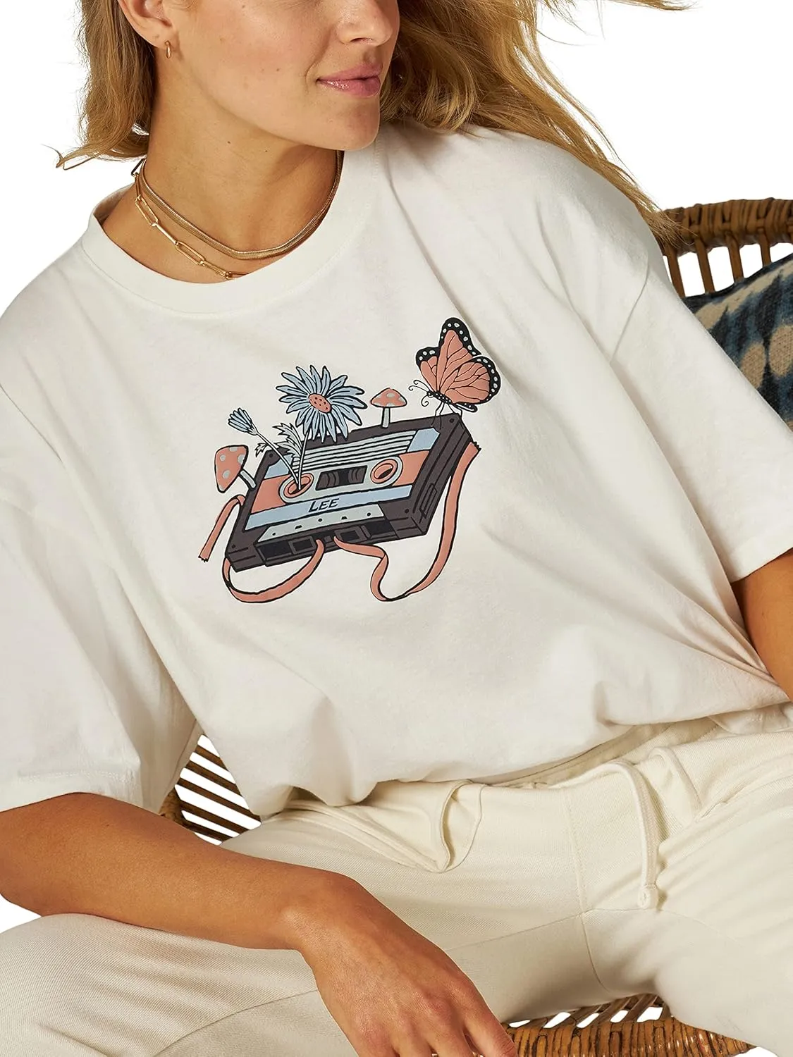 Lee Women's Boxy Crop Graphic T-Shirt