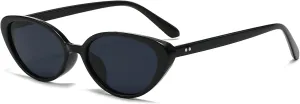 LJCZKA Retro Oval Sunglasses for Women Men 90s Small Oval Sun Glasses Fashion Vintage y2k Cat Eye Shades UV400 Protection
