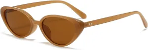 LJCZKA Retro Oval Sunglasses for Women Men 90s Small Oval Sun Glasses Fashion Vintage y2k Cat Eye Shades UV400 Protection