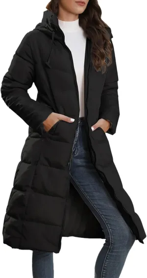 Long Length Maxi Puffer Parka Coat Puffer Jacket Lightweight Winter Coat Long Sleeve Puffer Jacket Womens Coats