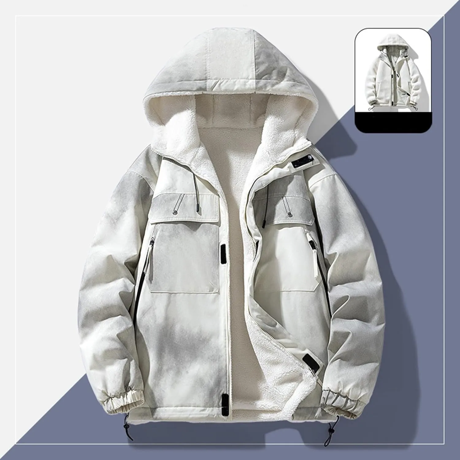 Men Lightweight Down Puffer Jakcet, Classic Full Zip Parka Jacket Warm Insulated Jacket Thin Quilted Shirt Jacket Men