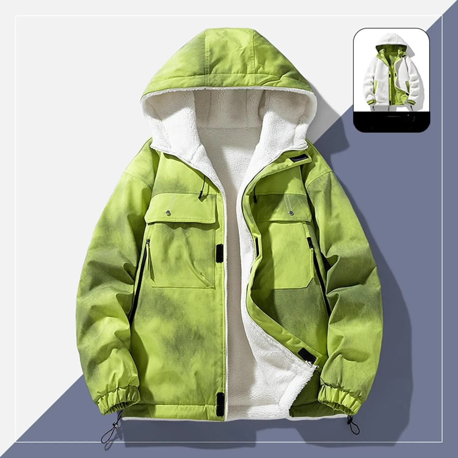 Men Lightweight Down Puffer Jakcet, Classic Full Zip Parka Jacket Warm Insulated Jacket Thin Quilted Shirt Jacket Men