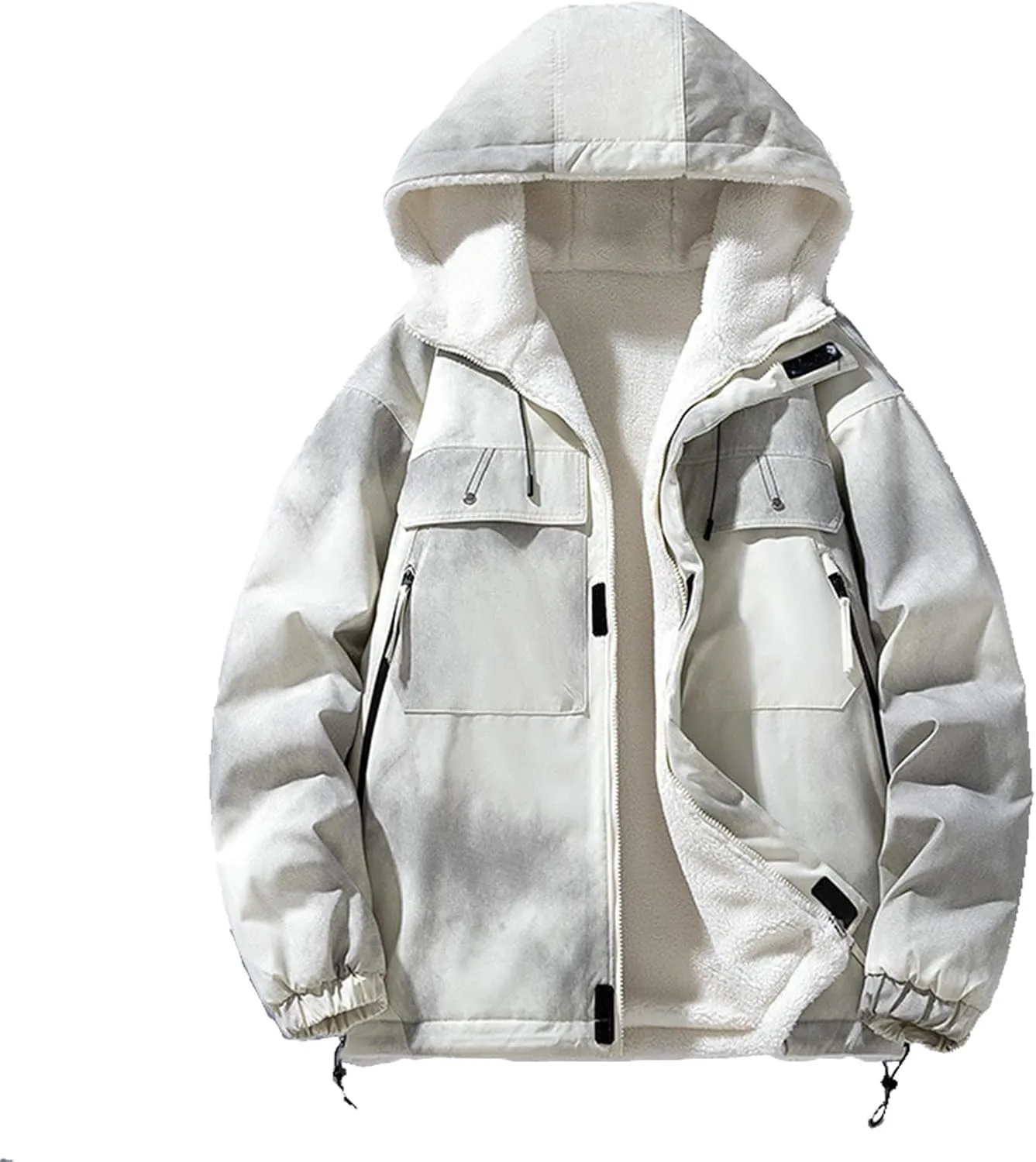 Men Lightweight Down Puffer Jakcet, Classic Full Zip Parka Jacket Warm Insulated Jacket Thin Quilted Shirt Jacket Men