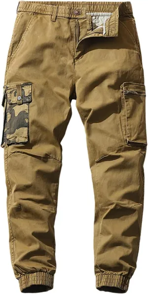 Men's BDU Casual Military Pants Multi-Pocket Combat Ripstop Jogger Cargo Pants Hiking Pants Distressed Outdoor Trousers