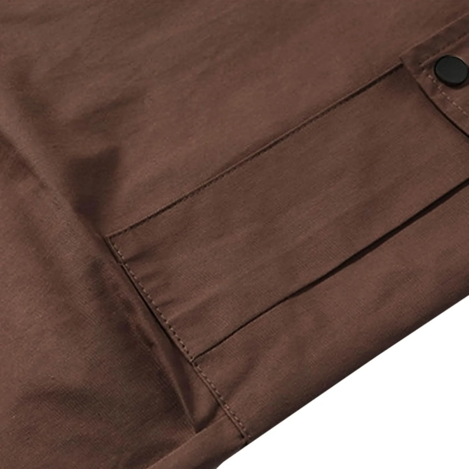 Mens Loose Straight Elastic Waist Cargo Pant Wide-Leg Drawstring Trousers Solid Multi-Pockets Pants Plus Size M-5xl