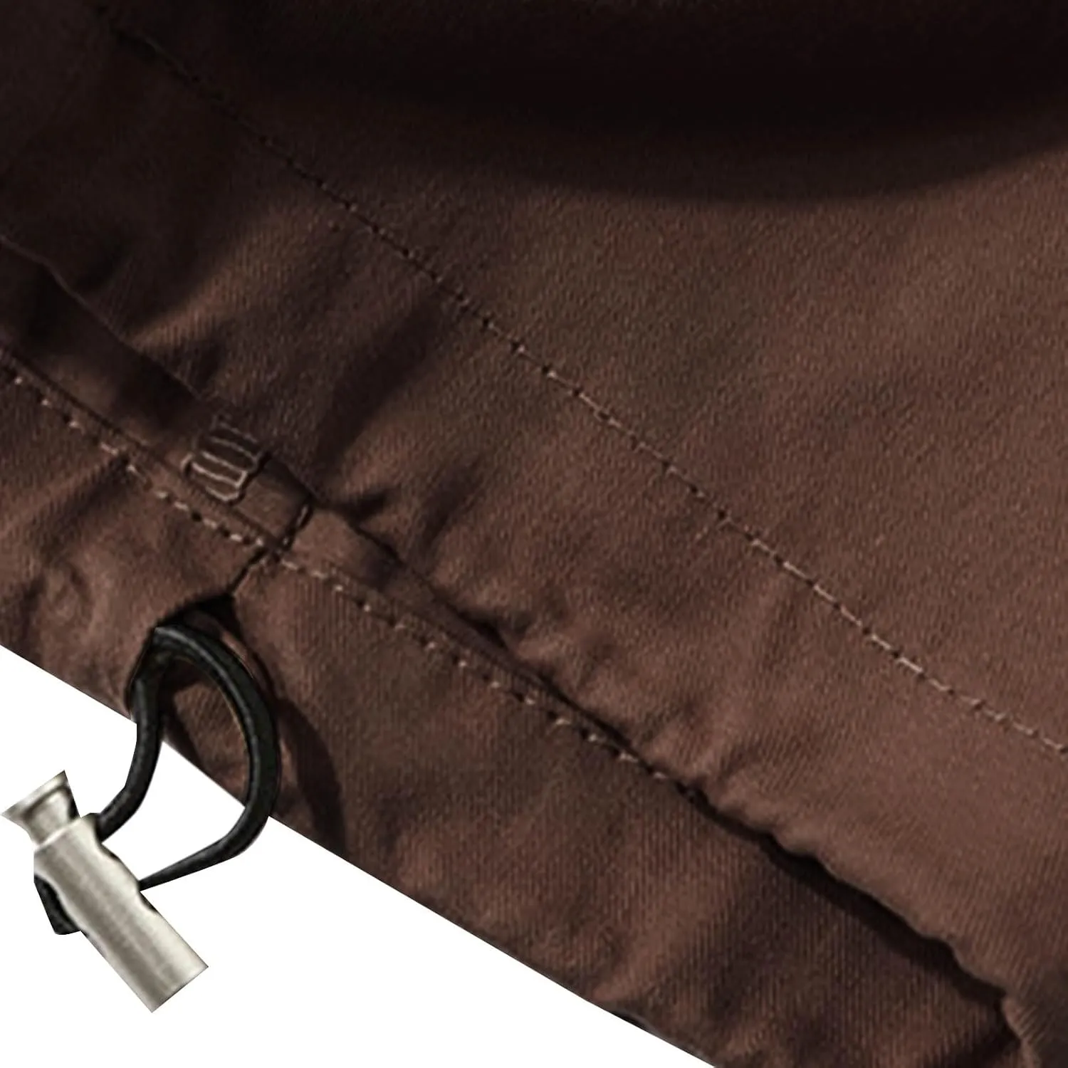 Mens Loose Straight Elastic Waist Cargo Pant Wide-Leg Drawstring Trousers Solid Multi-Pockets Pants Plus Size M-5xl