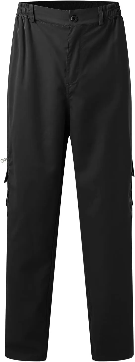 Men's Outdoor Cargo Pants Lightweight Relaxed Fit Tactical Pant Hiking Jogger Multi Pockets Fashion Trousers
