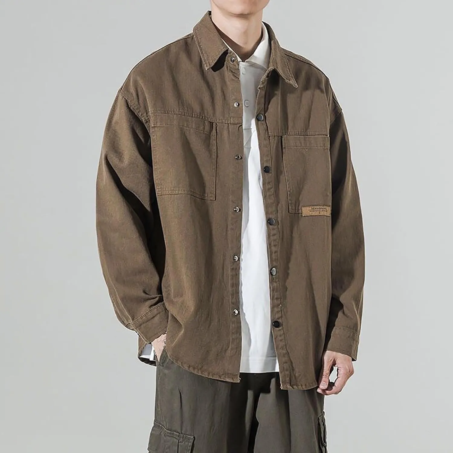 Mens Outdoor Hooded Jackets Leisure Workwear Jackets Zipper Lightweight Sport Tops Winter Business Work Fashion Coats