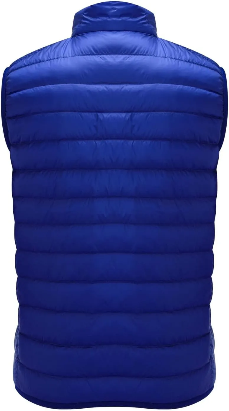 Men's Puffer Vest Windproof Winter Outdoor Zipper Sleeveless Warm Puffey Jacket Lightweight Packable Puffer Vest