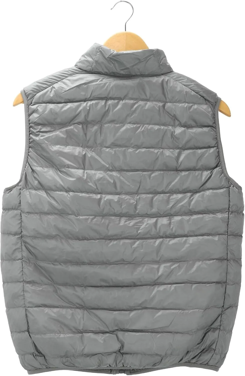 Men's Puffer Vest Windproof Winter Outdoor Zipper Sleeveless Warm Puffey Jacket Lightweight Packable Puffer Vest