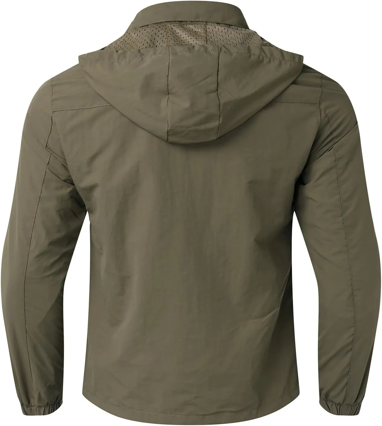 Mens Rain Coats Waterproof with Hood Rain Jacket Lightweight Rain Pullover for Hiking Golf Running