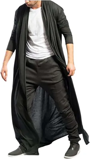 Mens Retro Black Leather Jacket Long Steampunk Overcoat Faux Leather Coat Military Officer Uniform Trench Coat
