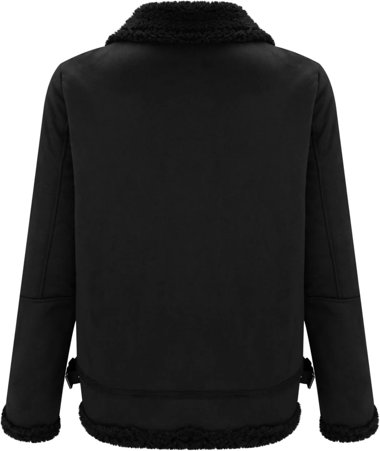 Mens Sherpa Jacket Fleece Lined Jacket Full Zip Winter Jackets Casual Military Bomber Jackets Fall Winter Warm Coats
